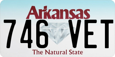 AR license plate 746VET