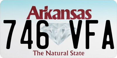 AR license plate 746VFA
