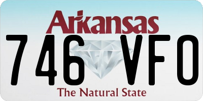 AR license plate 746VFO