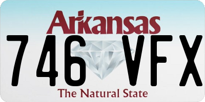 AR license plate 746VFX