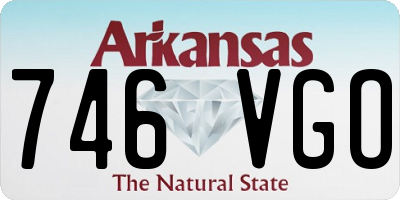 AR license plate 746VGO