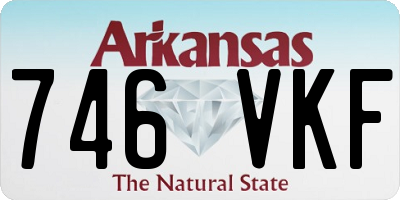 AR license plate 746VKF
