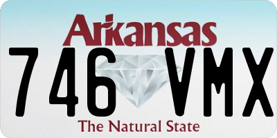 AR license plate 746VMX