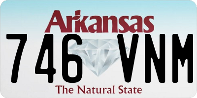 AR license plate 746VNM