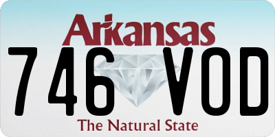 AR license plate 746VOD