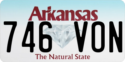 AR license plate 746VON