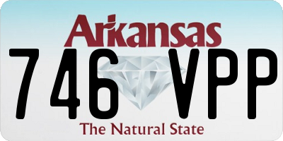 AR license plate 746VPP