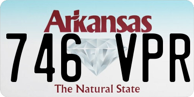 AR license plate 746VPR