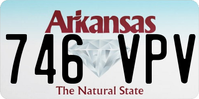 AR license plate 746VPV
