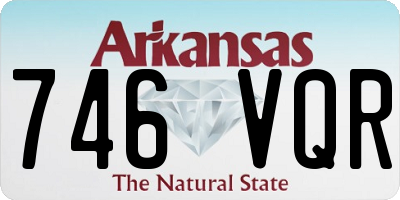 AR license plate 746VQR