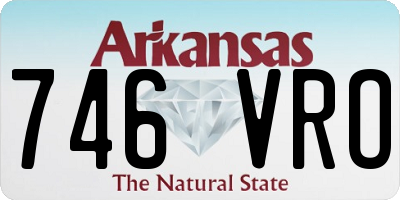 AR license plate 746VRO