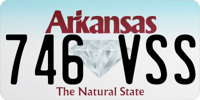 AR license plate 746VSS