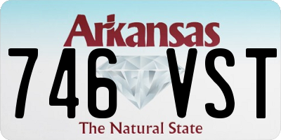 AR license plate 746VST