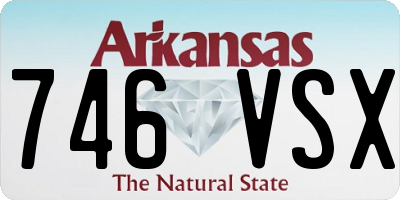 AR license plate 746VSX