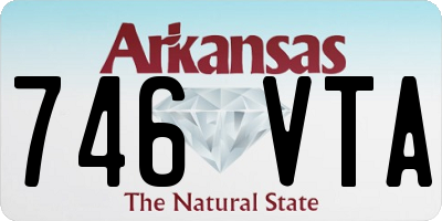 AR license plate 746VTA