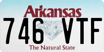 AR license plate 746VTF