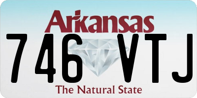 AR license plate 746VTJ