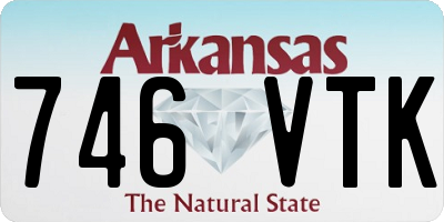 AR license plate 746VTK