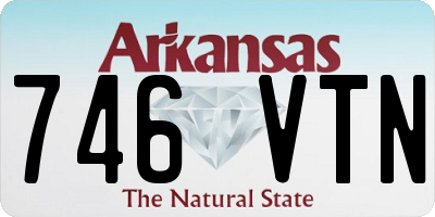 AR license plate 746VTN