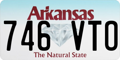 AR license plate 746VTO