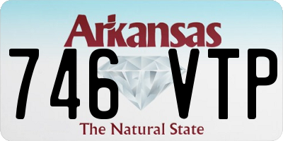 AR license plate 746VTP