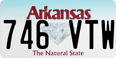 AR license plate 746VTW
