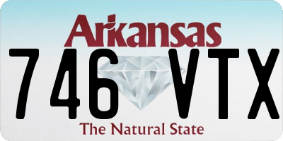 AR license plate 746VTX
