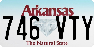 AR license plate 746VTY
