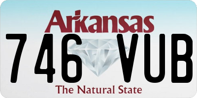 AR license plate 746VUB
