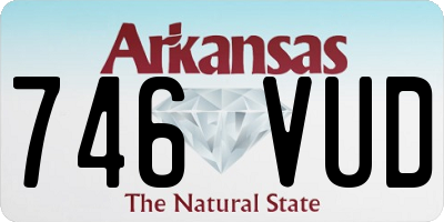AR license plate 746VUD