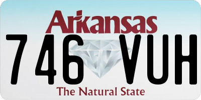 AR license plate 746VUH