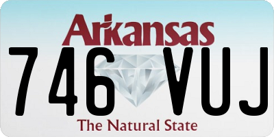 AR license plate 746VUJ