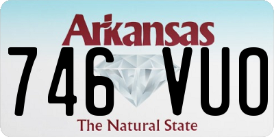 AR license plate 746VUO