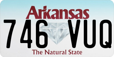 AR license plate 746VUQ
