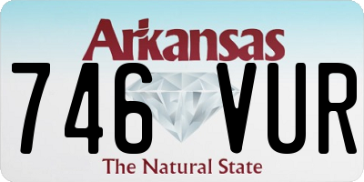 AR license plate 746VUR