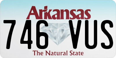 AR license plate 746VUS