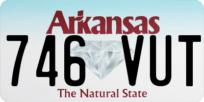 AR license plate 746VUT