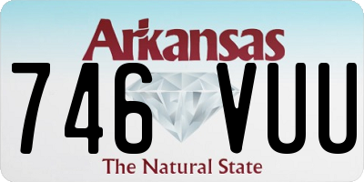 AR license plate 746VUU