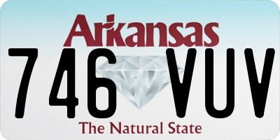 AR license plate 746VUV