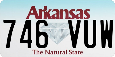 AR license plate 746VUW