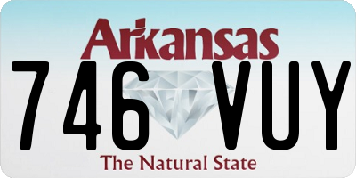 AR license plate 746VUY