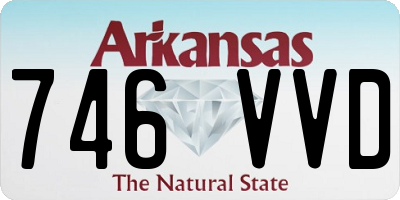 AR license plate 746VVD