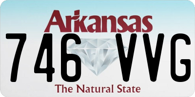AR license plate 746VVG