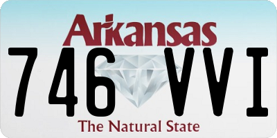 AR license plate 746VVI