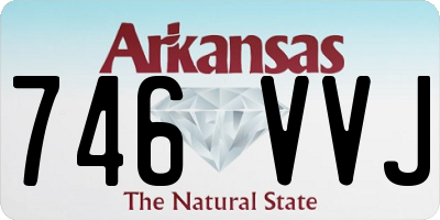 AR license plate 746VVJ