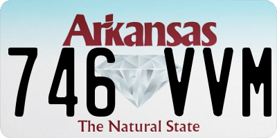 AR license plate 746VVM