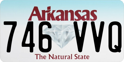 AR license plate 746VVQ