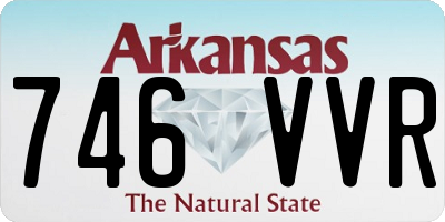 AR license plate 746VVR