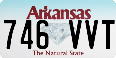 AR license plate 746VVT