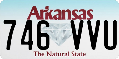 AR license plate 746VVU